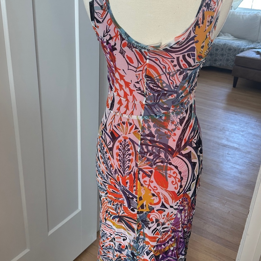 Vibrant Abstract Maxi Dress - Picture 2 of 5